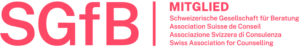 SGfB logo for the Swiss Association for Counselling, with the organization name shown in German, French, Italian and English.